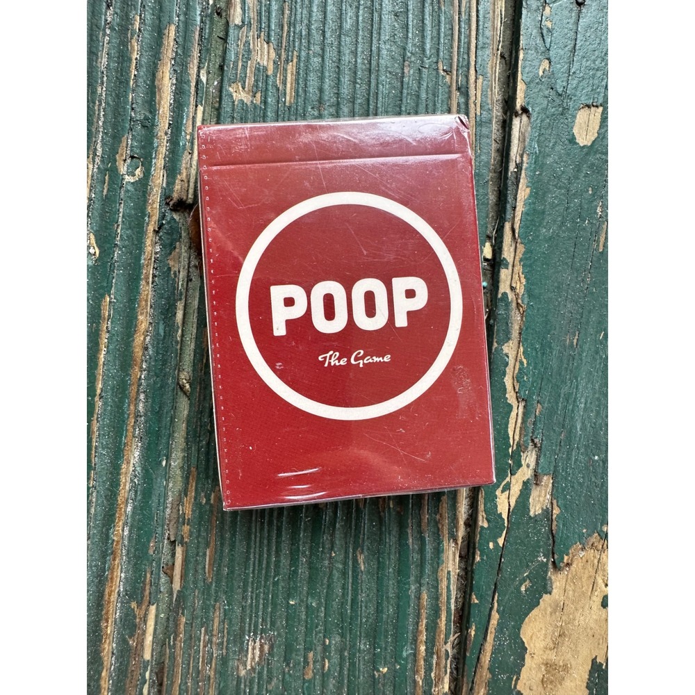 POOP The Game Card Game Factory Sealed New Family Party Game Red Box